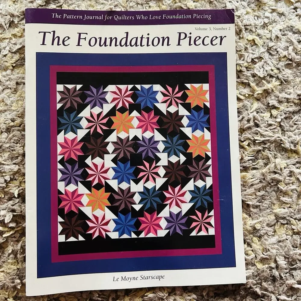 Lot of 5 The Foundation Piecer Quilt Pattern Journals Vintage Paper Piecing
